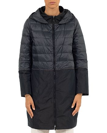 Peserico Quilted Colorblocked Coat | Bloomingdale's