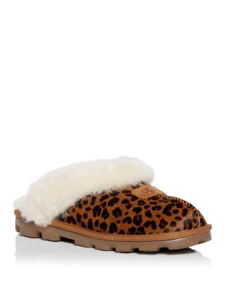 white leopard ugg slippers