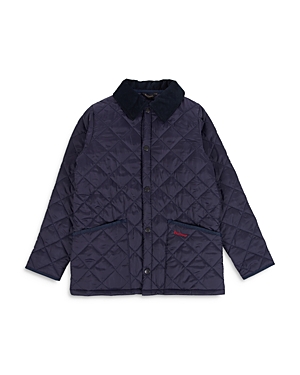 BARBOUR BOYS' NAVY QUILTED JACKET - BIG KID,CQU0047NY95