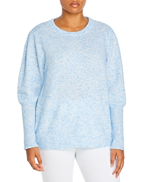 AQUA CURVE PLUS SIZE BALLOON SLEEVE SWEATER - 100% EXCLUSIVE,72S1626BLO
