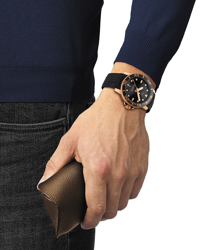 Shop Tissot Seastar 1000 Watch, 43mm In Black