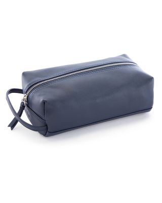 Royce New York Leather Compact Toiletry Travel Bag
