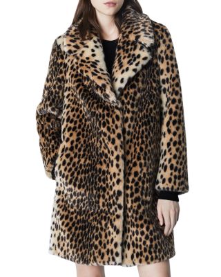 marella faux fur coat