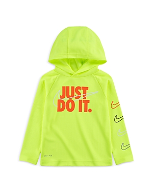 Nike Boys' Just Do It Hoodie - Little Kid In Neon Green