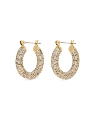 Luv Aj - Baby Amalfi Pav&eacute; Hoop Earrings