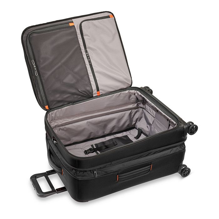 Shop Briggs & Riley Zdx 26 Medium Expandable Spinner Suitcase In Black