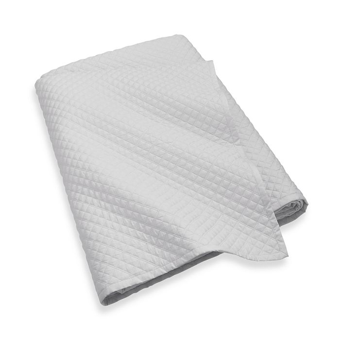 Polo Ralph Lauren Rl Quilted Sateen Argyle Quilt, Full/queen In Platinum