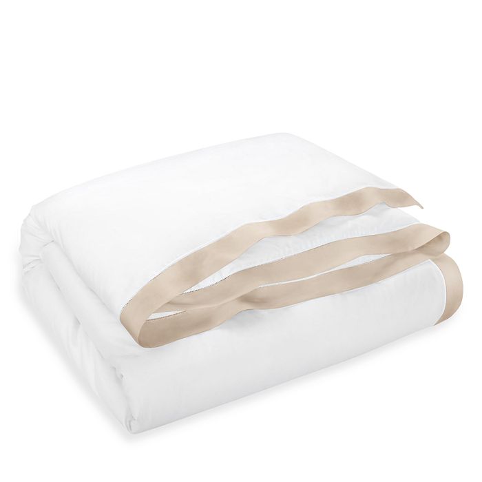 Polo Ralph Lauren Rl Organic Sateen Border Duvet Cover, Full/queen In Coastal Sand