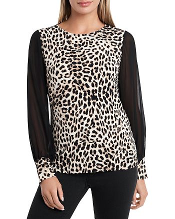 VINCE CAMUTO Perfect Leopard Top | Bloomingdale's
