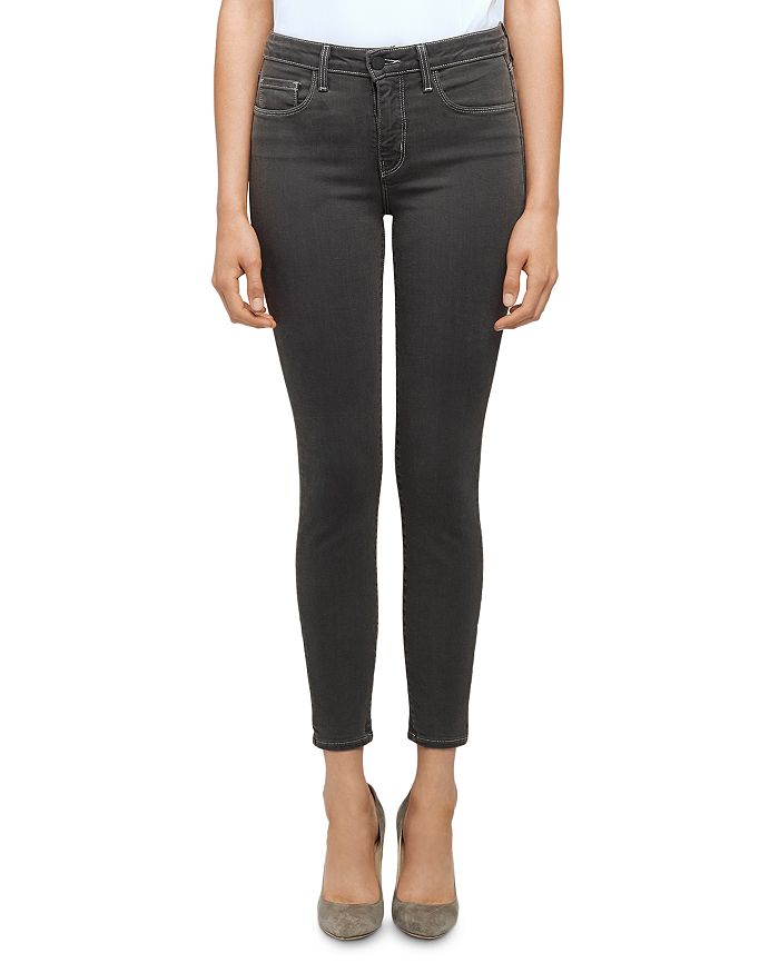 L'AGENCE Margot High Rise Skinny Jeans in Magnet | Bloomingdale's