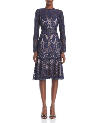 Tadashi Shoji Lace Illusion Dress | Bloomingdale's