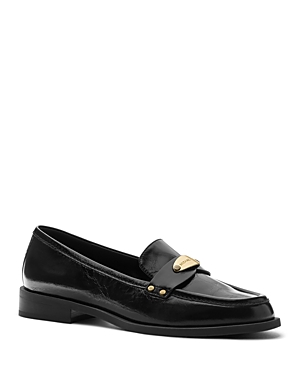 Michael Michael Kors Women's Finley Loafer Flats In Black Patent Leather
