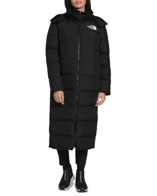 north face womens long puffer jacket