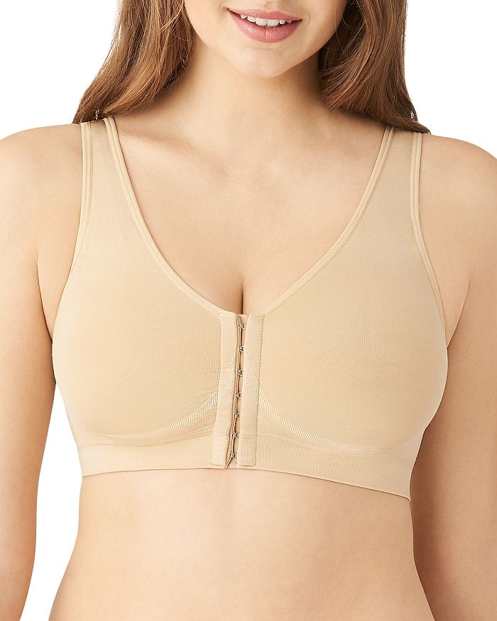 Shop Wacoal B.smooth Front Close Mastectomy Bralette In Sand