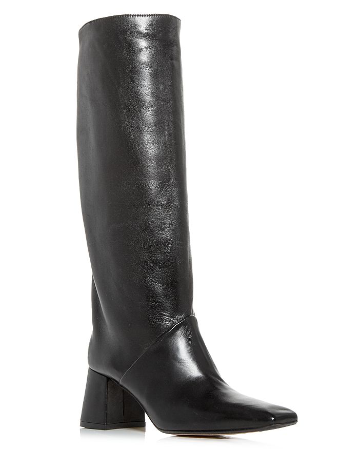 Miista Women's Finola Square Toe Tall Boots In Black