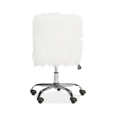 Whitney Faux Sheepskin Swivel Office Chair