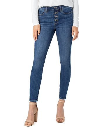 Liverpool LM2582VH Blocked Abby Ankle Skinny w/cut hem