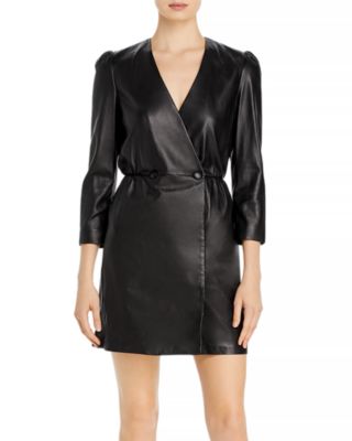 leather dress macys