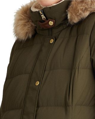 【Ralph Lauren】Maxi Faux-Fur Hooded Puffer Coat◆国内発送◆ ralph-lauren-Black-Maxi-Faux-