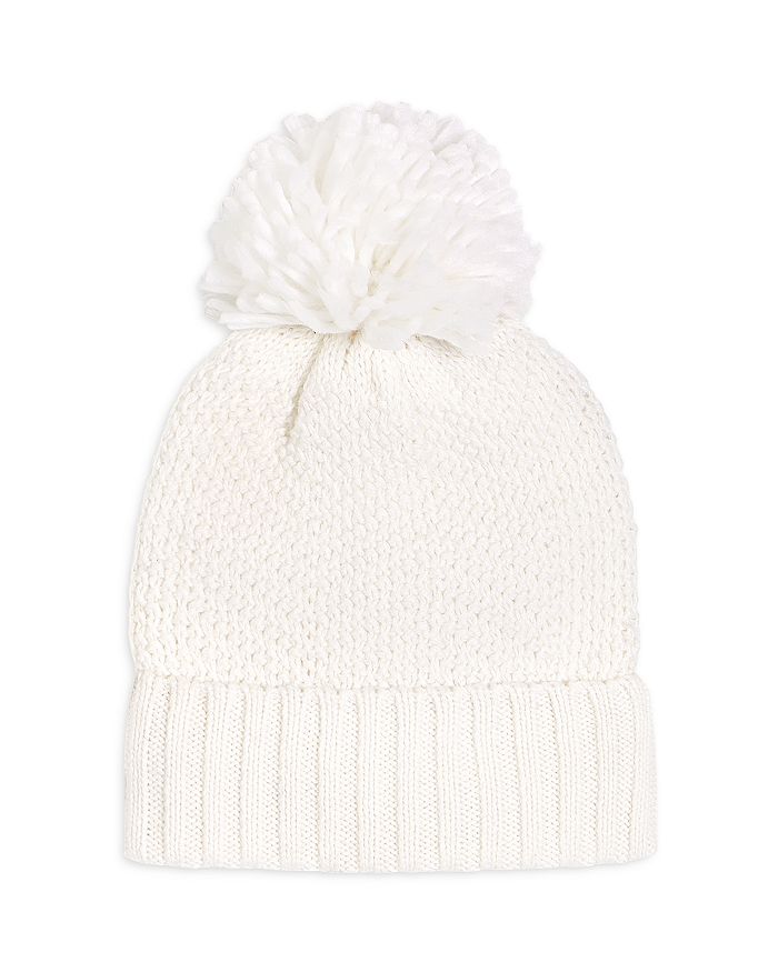 Miles Baby Unisex Waffle Knit Hat - Baby In Off White