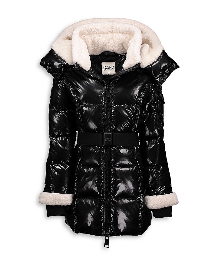 Sam soho online belted puffer jacket