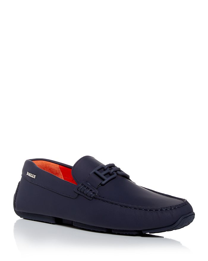 Bally Men's Parsal Moc Toe Loafers In Ink