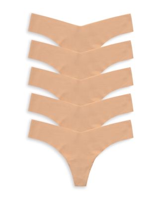 Commando - Raw Cut Beige Thong, Pack of 5