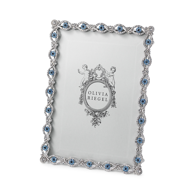 Olivia Riegel Evil Eye Picture Frame In Silver