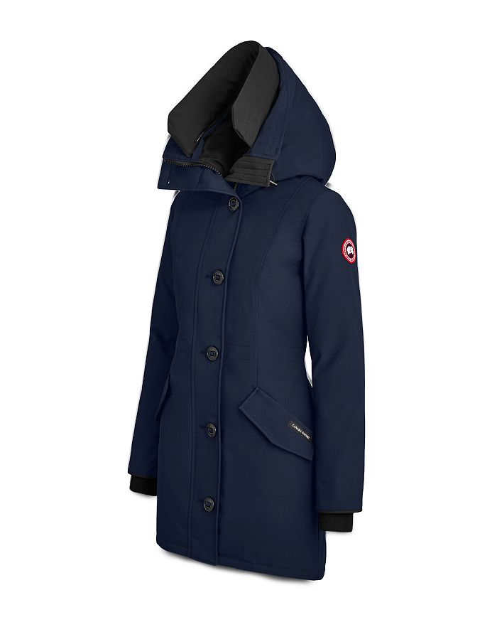 Shop Canada Goose Rossclair Hooded Down Parka In Atlantic Navy