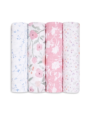 Aden And Anais Kids'  4 Pk. Printed Classic Swaddles In Ma Fleur