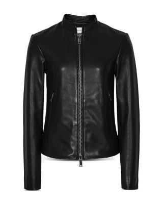 【海外限定】REISSジャケット☆Allie stand-collar leather jack REISS Allie Leather Moto Jacket | Bloomingdale's