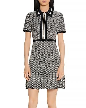 Sandro Womens Black White Polie Woven Mini Dress 8 In Multicolor | ModeSens Sandro Womens Black White Polie Woven Mini Dress 8 In Multicolor | ModeSens