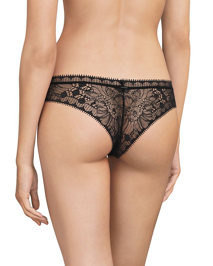 Shop Chantelle Day To Night Lace Tanga In Black