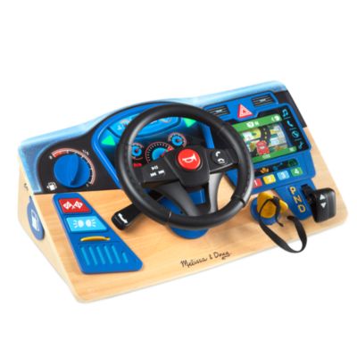 Toy steering wheel with cheap gear stick