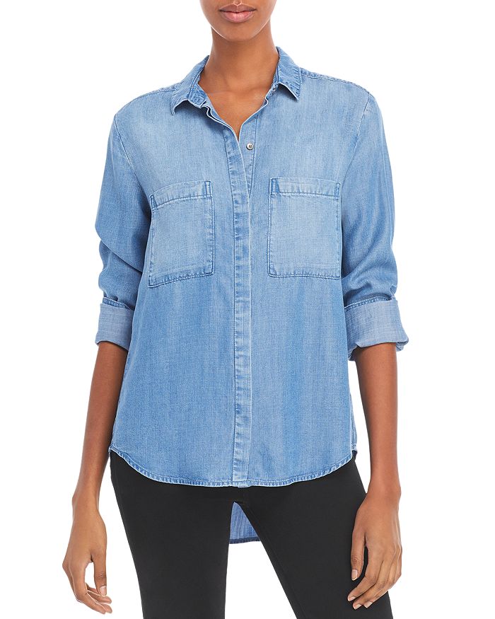 Bella Dahl Button Front Chambray Shirt | Bloomingdale's