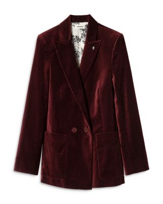 Zadig Voltaire Visko Velvet Blazer Bloomingdale's