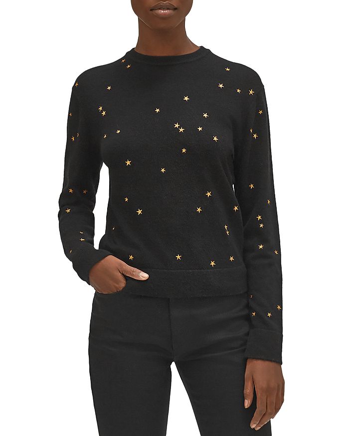 EQUIPMENT NARTELLE EMBROIDERED STARS SWEATER,20-3-005615-SW01532