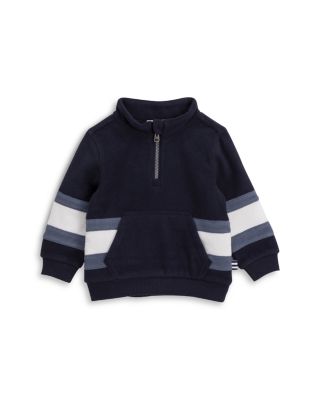 baby boy half zip sweater