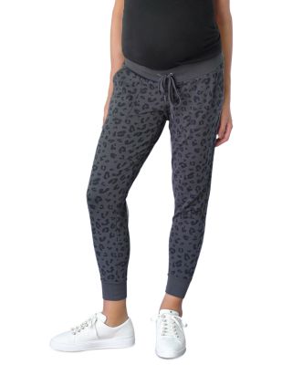 Ingrid Isabel Maternity Leopard Print Jogger Pants Bloomingdale's