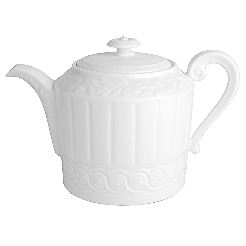 Bernardaud Louvre Teapot In White