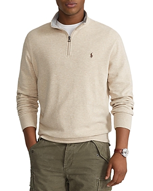 Polo Ralph Lauren Luxury Jersey Pullover In Expedition Dune Heather