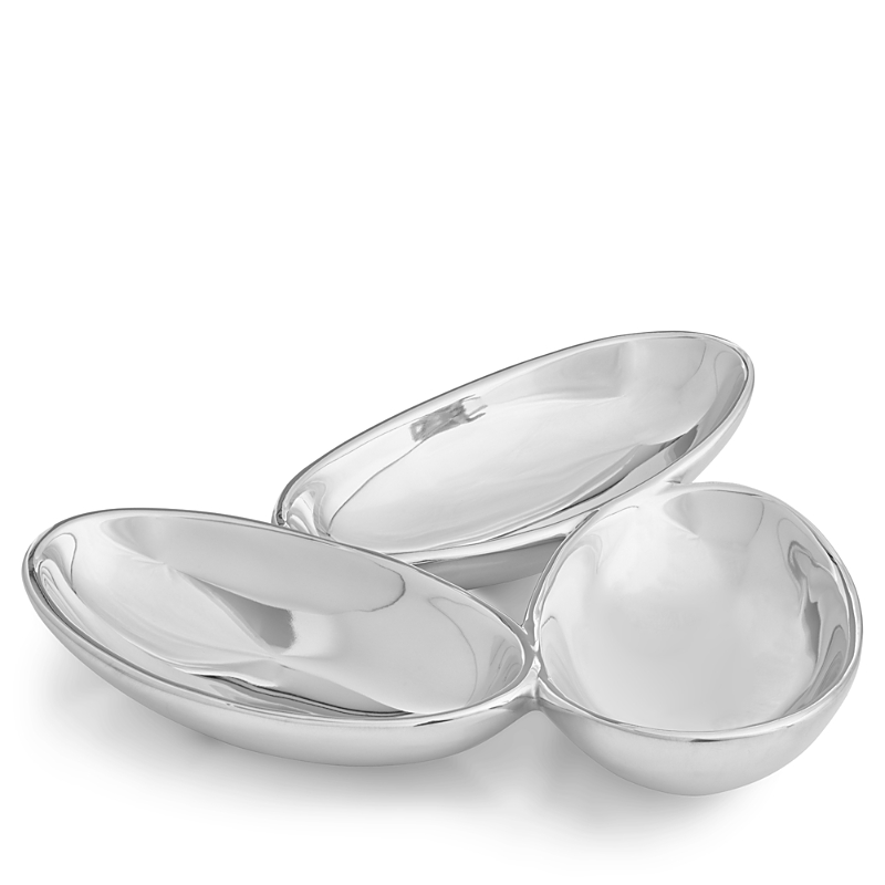 Nambe Tipsy Condiment Server In Silver