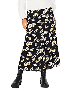ba & sh Undee Floral Print Midi Skirt