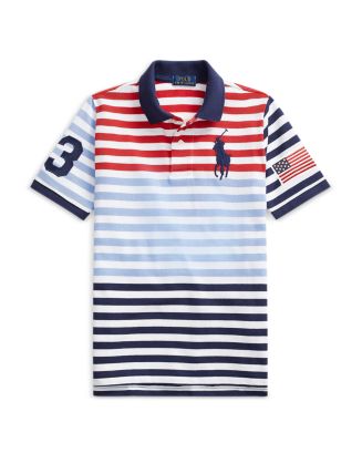 Ralph Lauren Boys' Striped Cotton Polo Shirt - Big Kid | Bloomingdale's