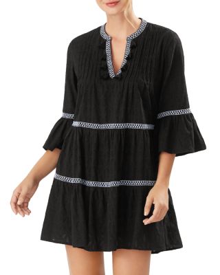 tommy bahama jacquard tiered dress