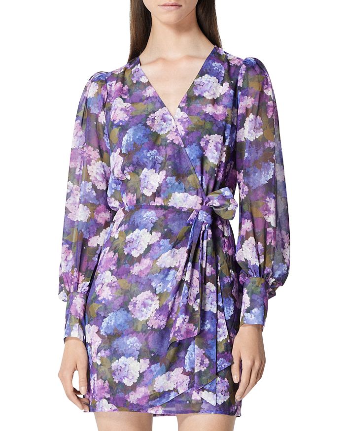 The Kooples Floral Print Wrap Dress Bloomingdale s