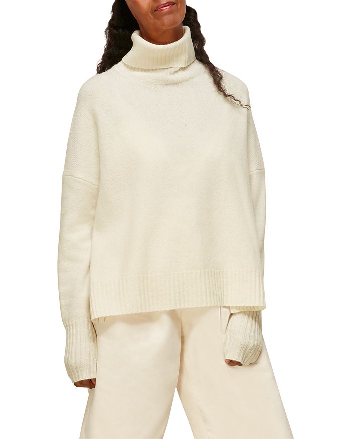 Whistles Roll Neck Wool Knit Top Bloomingdale s