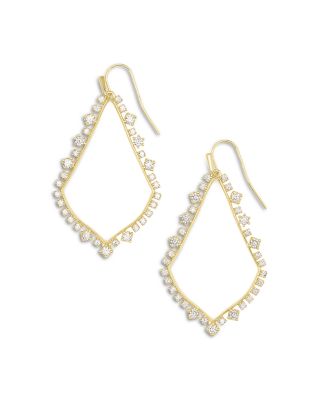 Kendra Scott - Sophee Cubic Zirconia Open Frame Drop Earrings