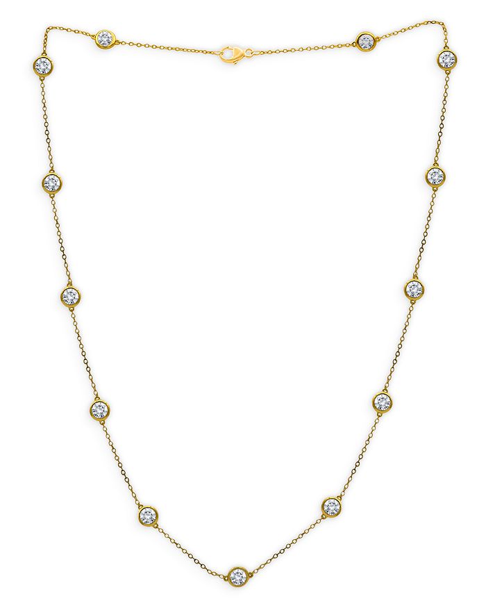 Bloomingdale's Diamond Bezel Station Necklace In 14k Yellow Gold, 4.0 Ct. T.w. - 100% Exclusive