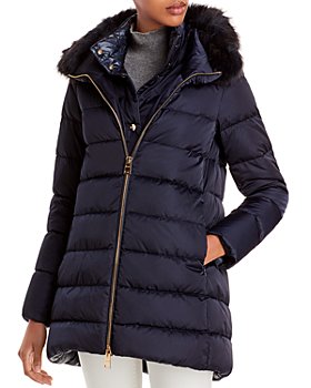 Herno - Faux Fur Trimmed Down Puffer Coat